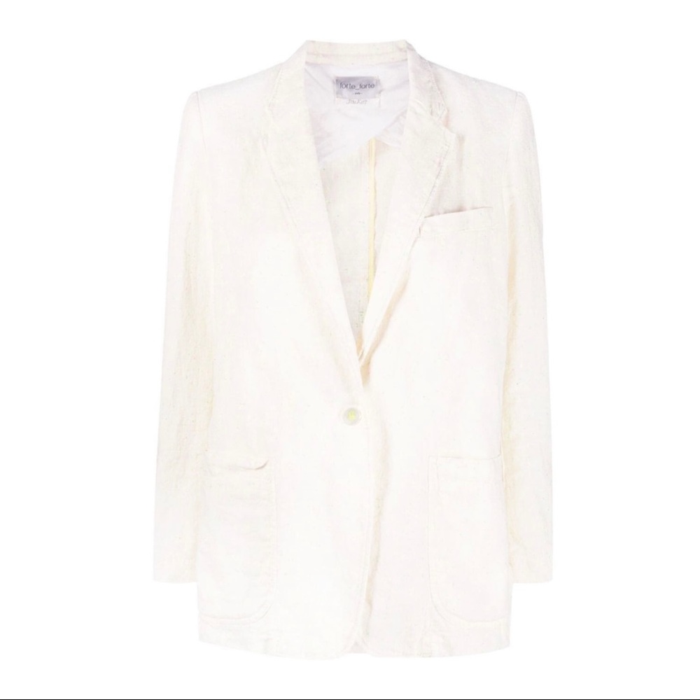 forte_forte oversized jacket in linen